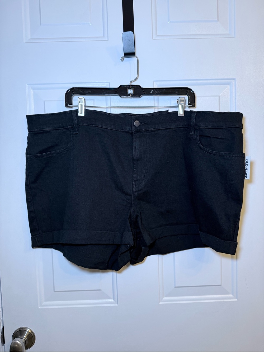 Old Navy Black Cuffed Denim Shorts